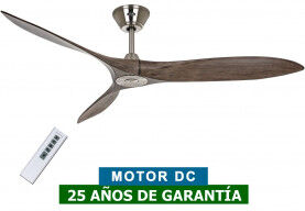 CasaFan Ventilador De Techo Casafan 315220 Eco Airscrew 152 Madera Maciza / Cromo Satinado