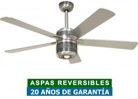 CasaFan Ventilador De Techo Con Luz Casafan 513218 Alu 132 Al Cerezo O Gris Plateado/ Aluminio Cepillado CasaFan Ventilador De Techo Con Luz Casafan 513218 Alu 132 Al Cerezo O Gris Plateado/ Aluminio Cepillado