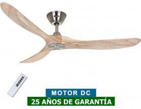 CasaFan Ventilador De Techo Casafan 315216 Eco Genuino 152 Madera Maciza Natural/cromo Satinado CasaFan Ventilador De Techo Casafan 315216 Eco Genuino 152 Madera Maciza Natural/cromo Satinado