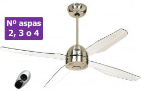 CasaFan Ventilador De Techo Casafan 9413250 Libelle 132 Acrílico Transparente / Cromo Satinado CasaFan Ventilador De Techo Casafan 9413250 Libelle 132 Acrílico Transparente / Cromo Satinado