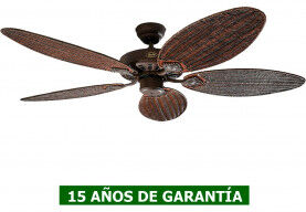 CasaFan Ventilador De Techo Casafan 51321396 Classic Royal 132 Ba Aspas Mimbre