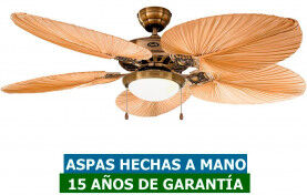 CasaFan Ventilador De Techo Con Luz Casafan 51320191 Classic Royal Hoja De Palmera + Kit De Luz 15r Ma CasaFan Ventilador De Techo Con Luz Casafan 51320191 Classic Royal Hoja De Palmera + Kit De Luz 15r Ma