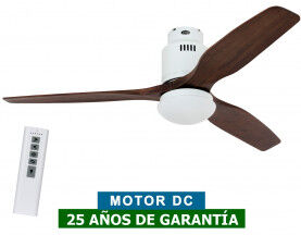 CasaFan Ventilador De Techo Con Luz Casafan 93132321 Aerodynamix Eco 132 Nuez/ Blanco CasaFan Ventilador De Techo Con Luz Casafan 93132321 Aerodynamix Eco 132 Nuez/ Blanco