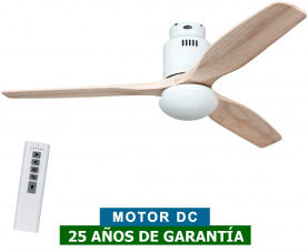 CasaFan Ventilador De Techo Con Luz Casafan 93132323 Aerodynamix Eco 132 Madera Natural/ Blanco CasaFan Ventilador De Techo Con Luz Casafan 93132323 Aerodynamix Eco 132 Madera Natural/ Blanco