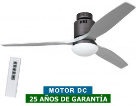 CasaFan Ventilador De Techo Con Luz Casafan 93132344 Aerodynamix Eco 132 Plateado/ Gris Basalto CasaFan Ventilador De Techo Con Luz Casafan 93132344 Aerodynamix Eco 132 Plateado/ Gris Basalto