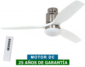 CasaFan Ventilador De Techo Con Luz Casafan 93132332 Aerodynamix Eco 132 Gris Claro/ Cromo Cepillado CasaFan Ventilador De Techo Con Luz Casafan 93132332 Aerodynamix Eco 132 Gris Claro/ Cromo Cepillado