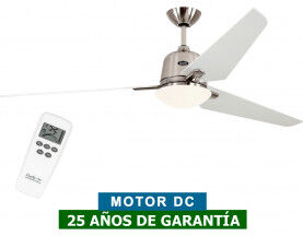 CasaFan Ventilador De Techo Casafan 516090 Eco Aviatos 162cm Motor Cromo Cepillado / Blanco CasaFan Ventilador De Techo Casafan 516090 Eco Aviatos 162cm Motor Cromo Cepillado / Blanco