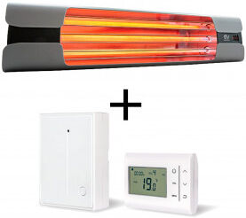 CasaFan Calefactor De Cuarzo Por Infrarrojo Vortice 70004 Thermologika Design Gris Pulido + Termostato De Pared 9006 Xt16 CasaFan Calefactor De Cuarzo Por Infrarrojo Vortice 70004 Thermologika Design Gris Pulido + Termostato De Pared 9006 Xt16