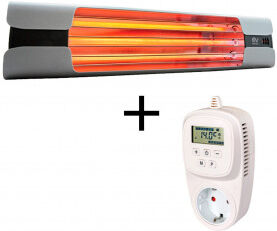 CasaFan Calefactor De Cuarzo Por Infrarrojo Vortice 70003 Thermologika Design Gris Claro + Termostato 9005 Xts16 CasaFan Calefactor De Cuarzo Por Infrarrojo Vortice 70003 Thermologika Design Gris Claro + Termostato 9005 Xts16