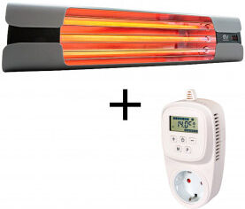 CasaFan Calefactor De Cuarzo Por Infrarrojo Vortice 70004 Thermologika Design Gris Pulido + Termostato 9005 Xts16 CasaFan Calefactor De Cuarzo Por Infrarrojo Vortice 70004 Thermologika Design Gris Pulido + Termostato 9005 Xts16
