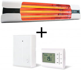 CasaFan Calefactor De Cuarzo Por Infrarrojo Vortice 70007 Thermologika Design Blanco + Termostato De Pared 9006 Xt16 CasaFan Calefactor De Cuarzo Por Infrarrojo Vortice 70007 Thermologika Design Blanco + Termostato De Pared 9006 Xt16