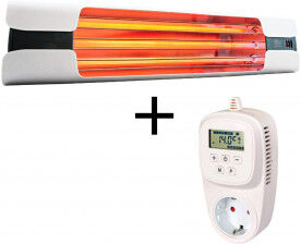 CasaFan Calefactor De Cuarzo Por Infrarrojo Vortice 70007 Thermologika Design Blanco + Termostato 9005 Xts16 CasaFan Calefactor De Cuarzo Por Infrarrojo Vortice 70007 Thermologika Design Blanco + Termostato 9005 Xts16