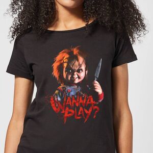 Chucky Camiseta Chucky Wanna Play? - Mujer - Negro - 4XL