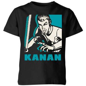 Star Wars Camiseta Star Wars Rebels Kanan - Niño - Negro - 5-6 años - Negro