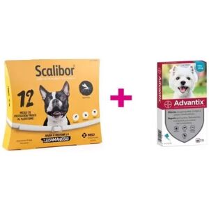 Pack Scalibor 48 Cm + Advantix (4-10 Kg) 4 Pipetas