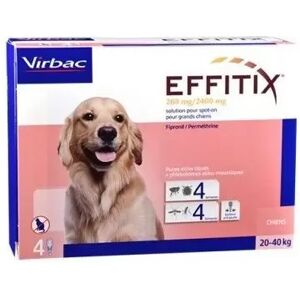 Virbac Pipetas Perros Effitix L (20 - 40 Kg) - 24 Pipetas