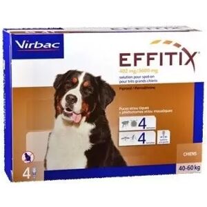 Virbac Pipetas Perros Effitix Xl (40 - 60 Kg) - 24 Pipetas