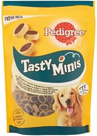 Pedigree Tasty Minis Ternera Y Queso 140 Gr