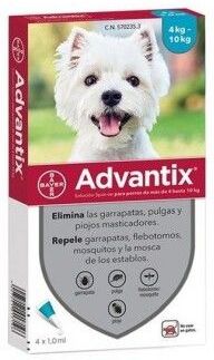 BAYER Advan Tix 100 (4-10 Kg) 4 Pipetas