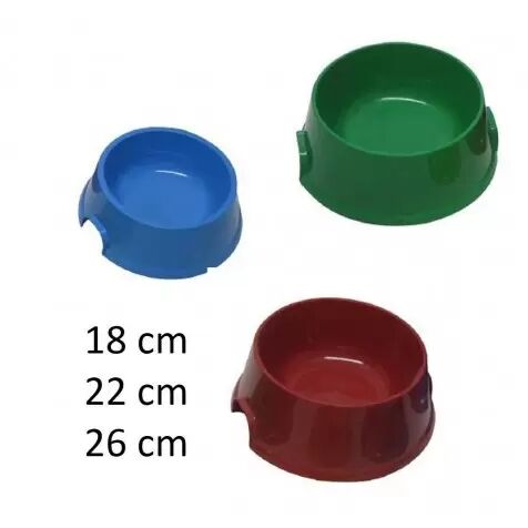 COMPLEMENTOS Comedero Plástico Colores 22 Cm - Rojo