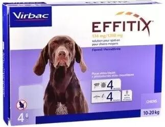 Virbac Pipetas Perros Effitix M (10 - 20 Kg) - 24 Pipetas