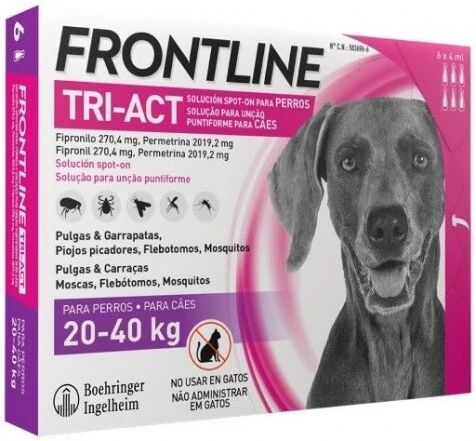 MERIAL Frontline Tri-act (20-40 Kg) 6 Pipetas