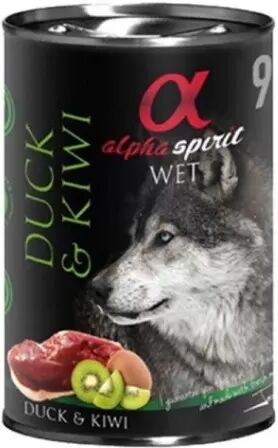 Alpha Spirit Pato Con Kiwi Perro Latas 400 Gr