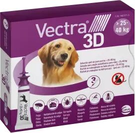 CEVA Vectra 3d Perros 3 Pipetas 25 - 40 Kg