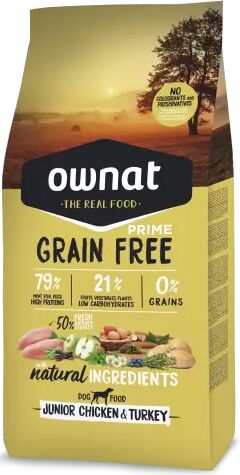 Ownat Grain Free Prime Junior Chicken & Turkey Perro 14 Kg