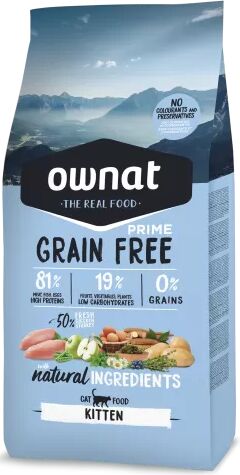 Ownat Grain Free Prime Kitten Gato 3 Kg