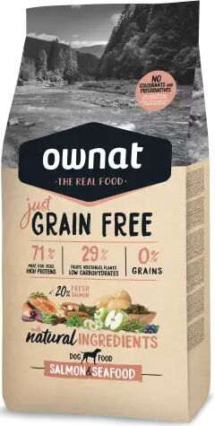 Ownat Just Grain Free Salmón & Seafood Perro 3 Kg