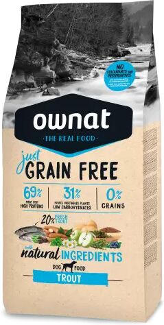 Ownat Just Grain Free Trout Perro 3 Kg