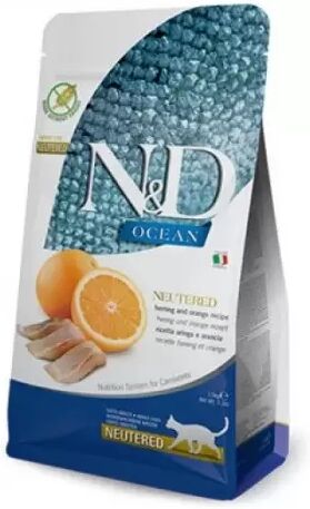 Farmina Nd Ocean Grain Free Neutered Arenque Gato 1.5 Kg