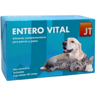 Suplemento alimenticio JTPHARMA Enterovital 60 tabletas para perros y gatos Suplemento alimenticio JTPHARMA Enterovital 60 tabletas para perros y gatos