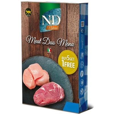 Comida Natural Gato Farmina N&D Duo Carne - 6 Latas 70g Comida Natural Gato Farmina N&D Duo Carne - 6 Latas 70g