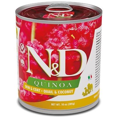 FARMINA Nd Quinoa Piel y Pelaje Codorniz Latas 6x285g FARMINA Nd Quinoa Piel y Pelaje Codorniz Latas 6x285g