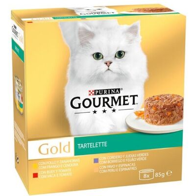 Purina Gourmet Gold Tartelette - Pack Multivariedad Comida Húmeda Gato Purina Gourmet Gold Tartelette - Pack Multivariedad Comida Húmeda Gato
