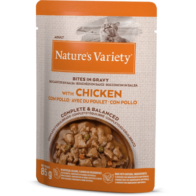 Nature's Variety Gato - Pollo y Salmón en Salsa - 22 x 85g Nature's Variety Gato - Pollo y Salmón en Salsa - 22 x 85g
