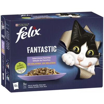 Purina Felix Modelo - Variedad en Gelatina - Comida para gatos Purina Felix Modelo - Variedad en Gelatina - Comida para gatos