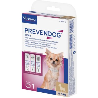 Collar Antiparasitario Virbac Prevendog - Perros Pequeños y Grandes Collar Antiparasitario Virbac Prevendog - Perros Pequeños y Grandes