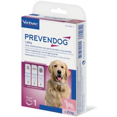 Collar antiparasitario para perros grandes 75 cm - Prevendog Collar antiparasitario para perros grandes 75 cm - Prevendog