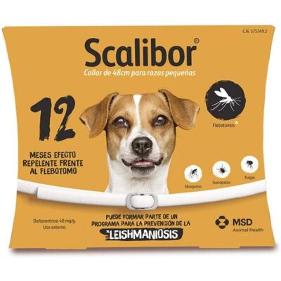 MSD Collar Antiparasitario Scalibor para Perros 48 cm MSD Collar Antiparasitario Scalibor para Perros 48 cm