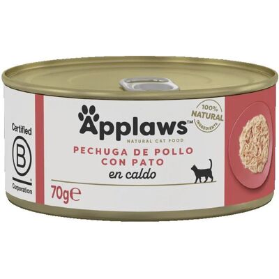 Comida Húmeda Applaws para Gatos Pollo y Pato - 24x70g Comida Húmeda Applaws para Gatos Pollo y Pato - 24x70g