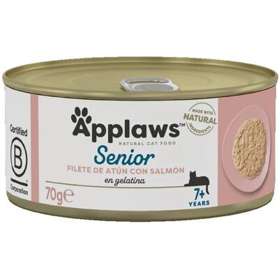 Comida húmeda Applaws atún y salmón para gatos senior - 24x70g Comida húmeda Applaws atún y salmón para gatos senior - 24x70g