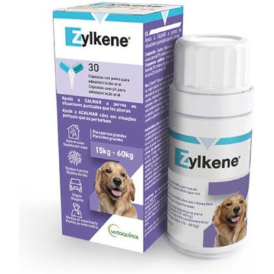 Vetoquinol Zylkene 450mg Per Gatos y Perros Pequeños - Apoyo Antiestrés Vetoquinol Zylkene 450mg Per Gatos y Perros Pequeños - Apoyo Antiestrés