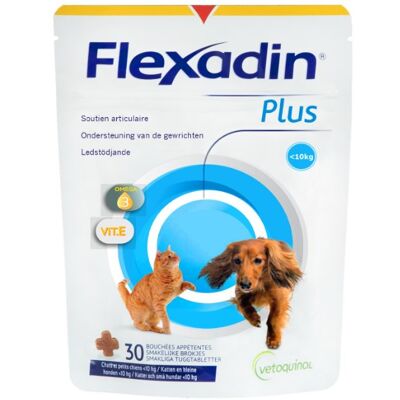 Vetoquinol Flexadin Plus Pequeños Perros Gatos 30 Tabletas - Complemento Alimenticio Vetoquinol Flexadin Plus Pequeños Perros Gatos 30 Tabletas - Complemento Alimenticio