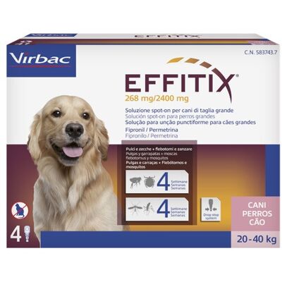 Virbac Effitix Perros Grandes 20-40kg - Pipetas Virbac Effitix Perros Grandes 20-40kg - Pipetas