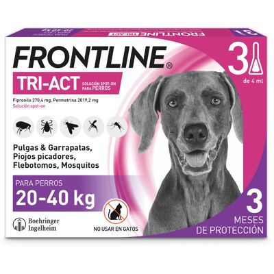 Frontline Tri-Act 20-40Kg Tratamiento Parasitario para Perros - Pulgas y Garrapatas Frontline Tri-Act 20-40Kg Tratamiento Parasitario para Perros - Pulgas y Garrapatas