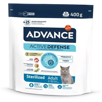 Comida para Gatos Advance Pavo y Cebada - 400g Comida para Gatos Advance Pavo y Cebada - 400g