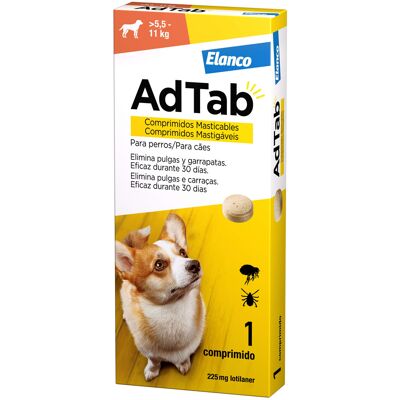 Novavet AdTab Perro 225mg - Tabletas masticables antipulgas y garrapatas 5,5-11kg Novavet AdTab Perro 225mg - Tabletas masticables antipulgas y garrapatas 5,5-11kg
